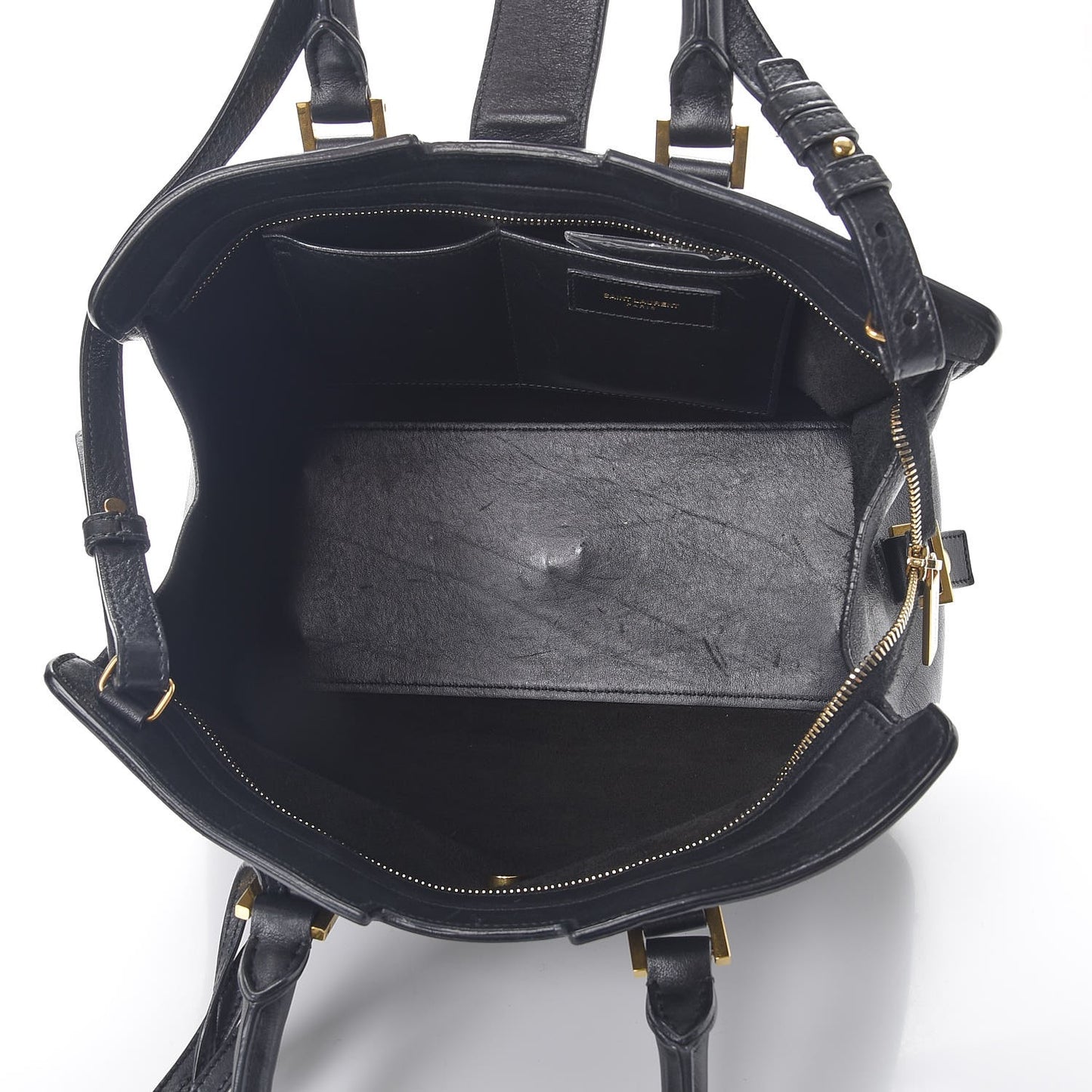 Calfskin Small Classic Y Cabas Black