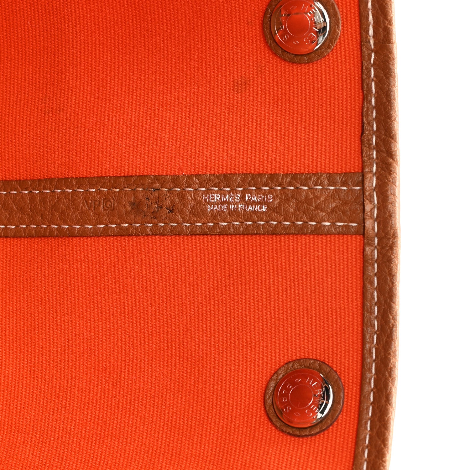Hermes Toile Striped Negonda Garden Party 36 MM Multicolor Gold 6 of 10