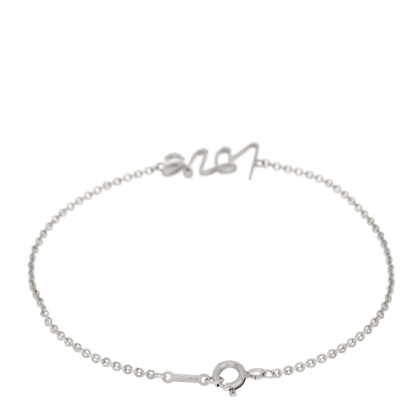 Sterling Silver Graffiti Love Bracelet