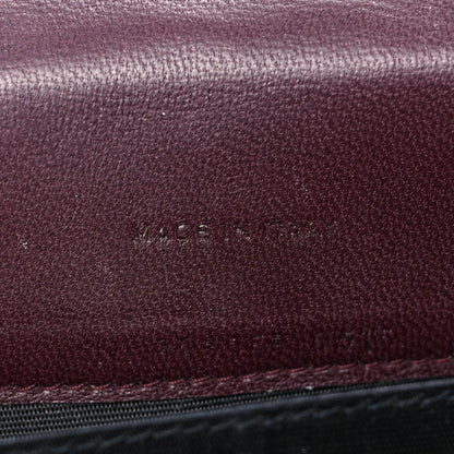 Saint Laurent Calfskin Matelasse Chevron Monogram Envelope Chain Wallet Rouge Legion 7 of 10