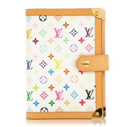 Louis Vuitton Monogram Multicolor Small Ring Agenda Cover White 1 of 7