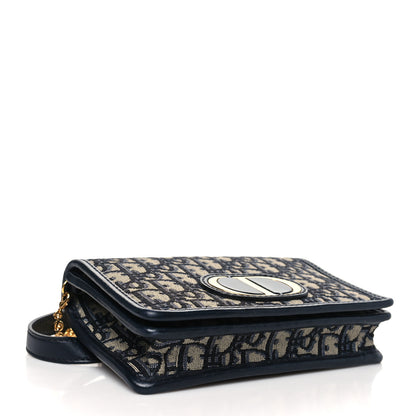 Christian Dior Oblique 30 Montaigne 2-In-1 Pouch Blue 4 of 10