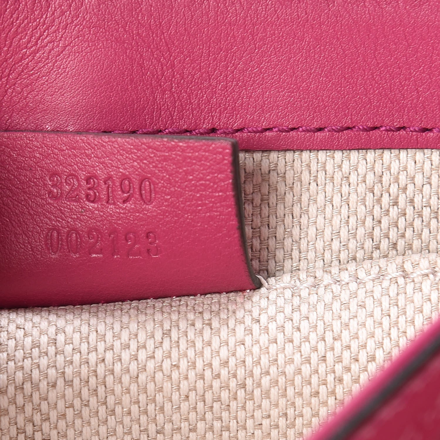 Gucci Vernice Naplack Small Soho Flap Crossbody Bright Bougainvillea 7 of 9