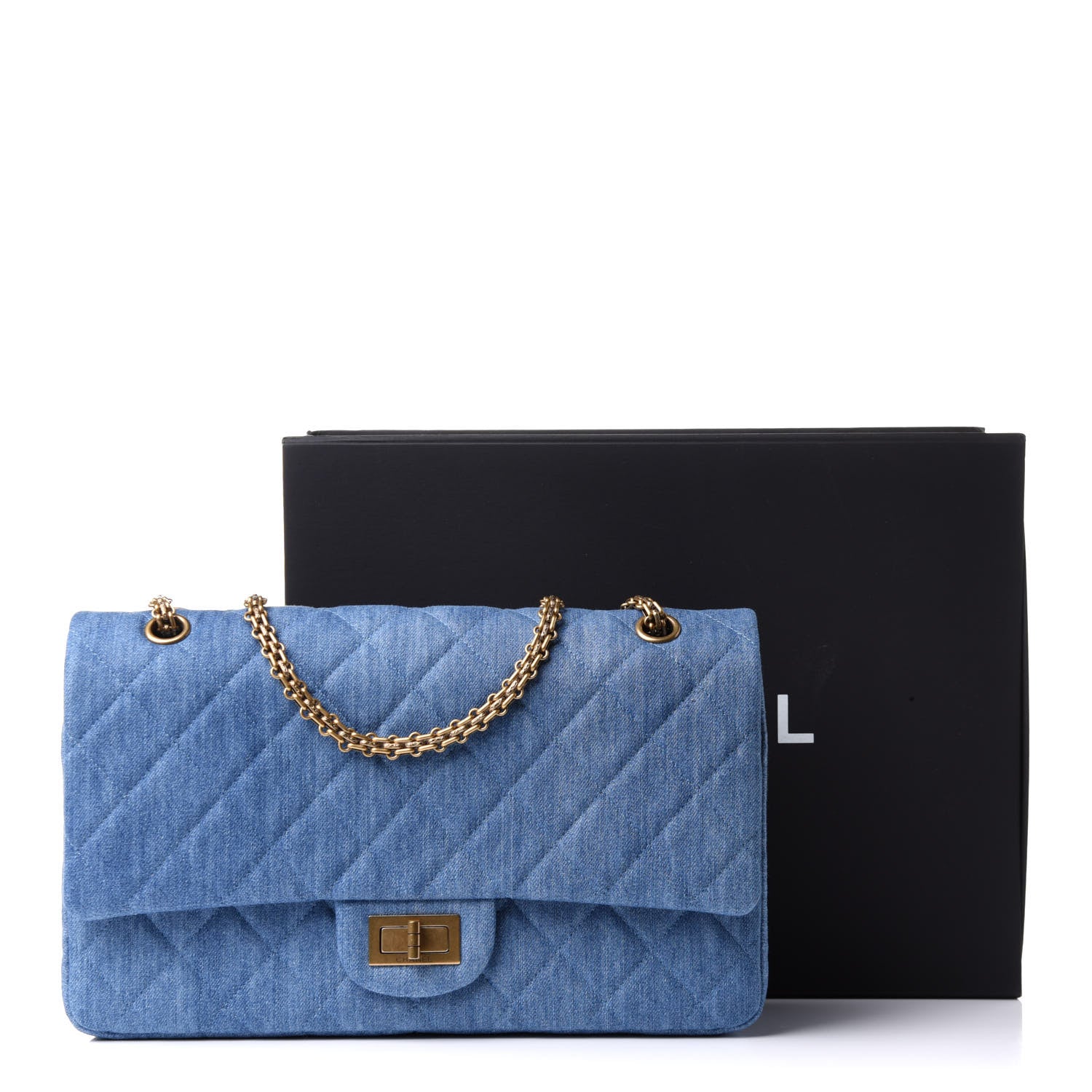 Chanel Denim Quilted 2.55 Reissue 227 Flap Blue 11 of 11