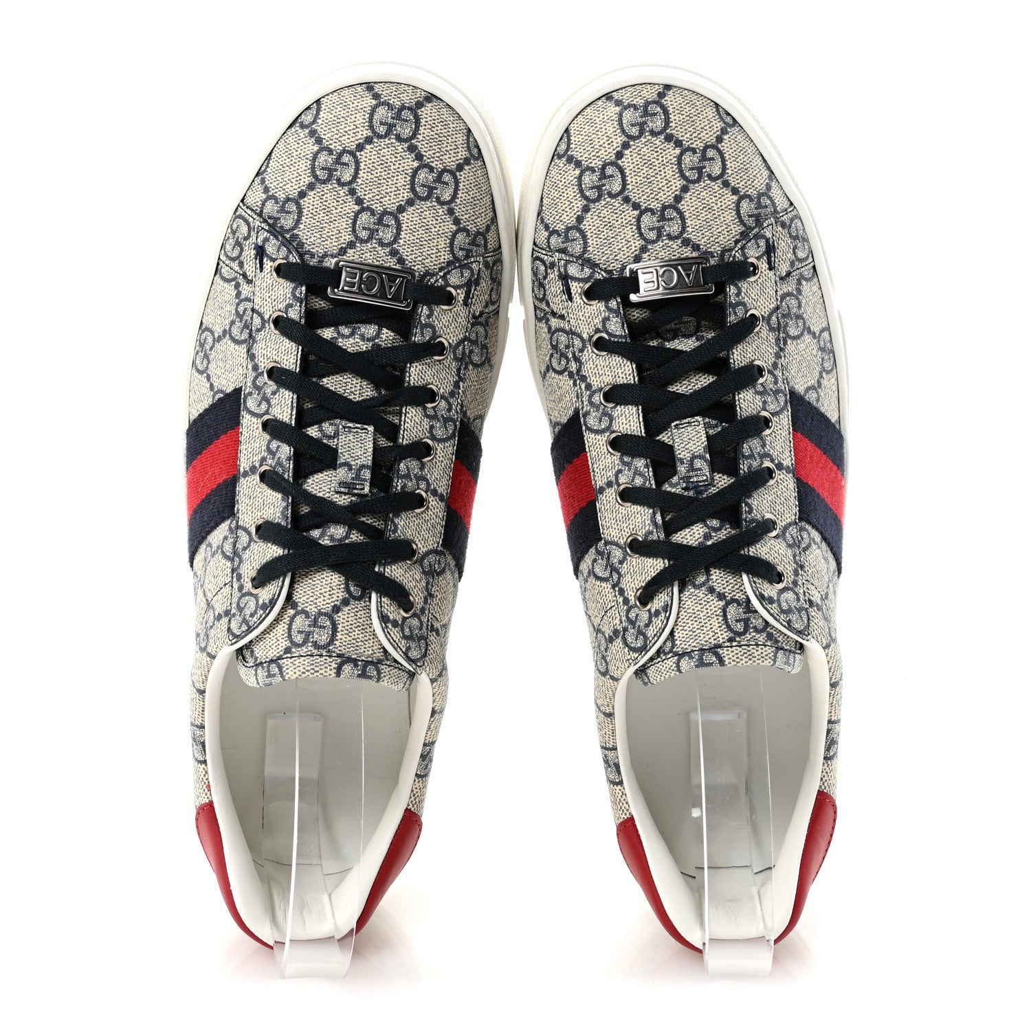 Gucci GG Supreme Monogram Womens Ace Low-Top Sneaker 40 Beige 2 of 10