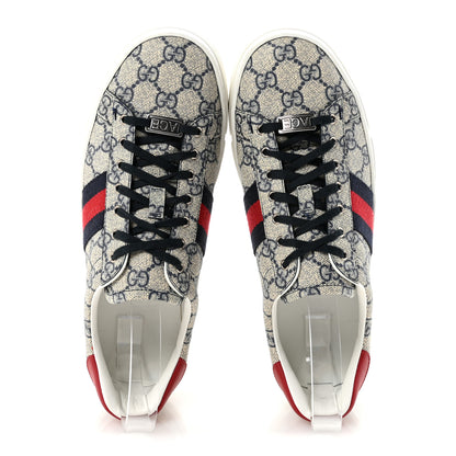 Gucci GG Supreme Monogram Womens Ace Low-Top Sneaker 40 Beige 2 of 10
