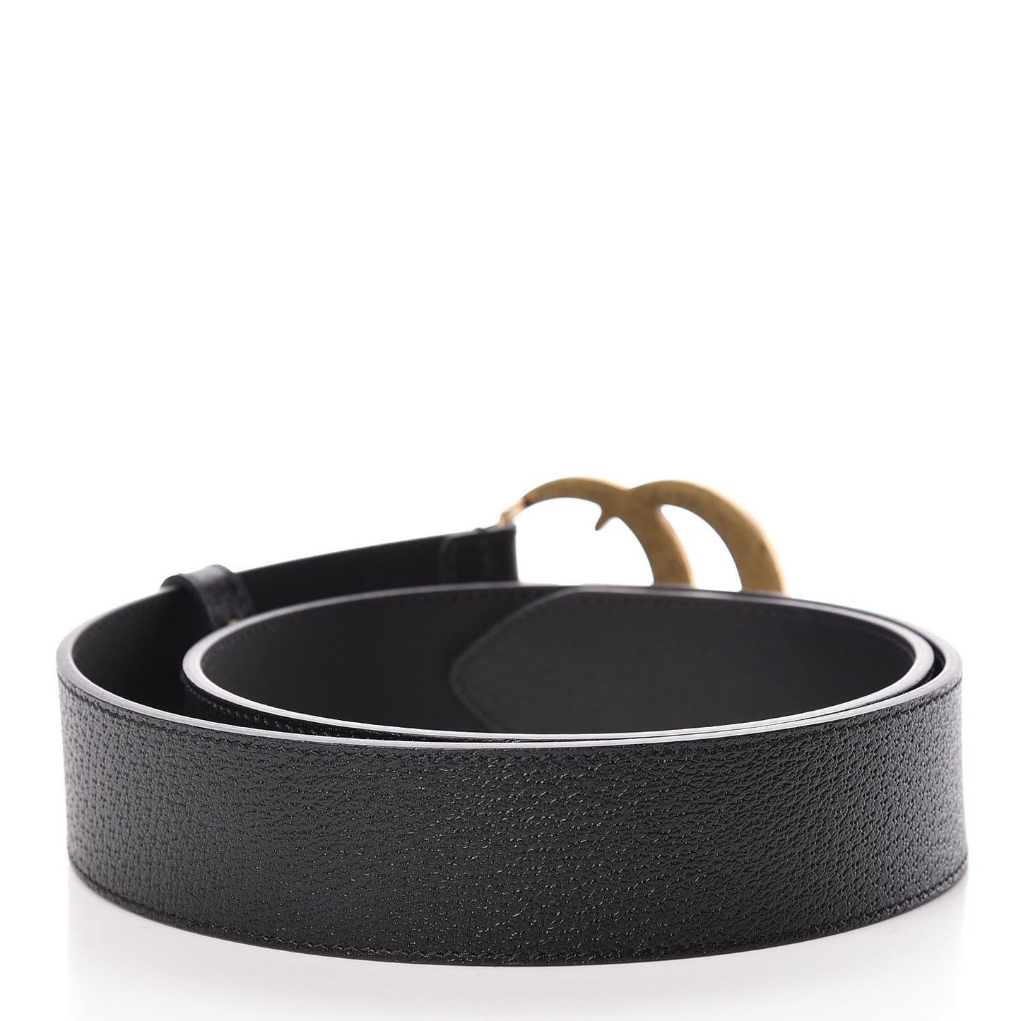 Textured Calfskin Double G 40mm Belt 85 34 Black