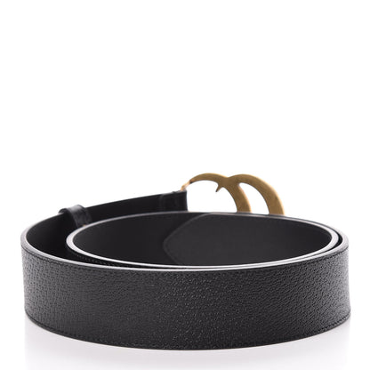 Gucci Textured Calfskin Double G 40mm Belt 85 34 Black 3 of 7
