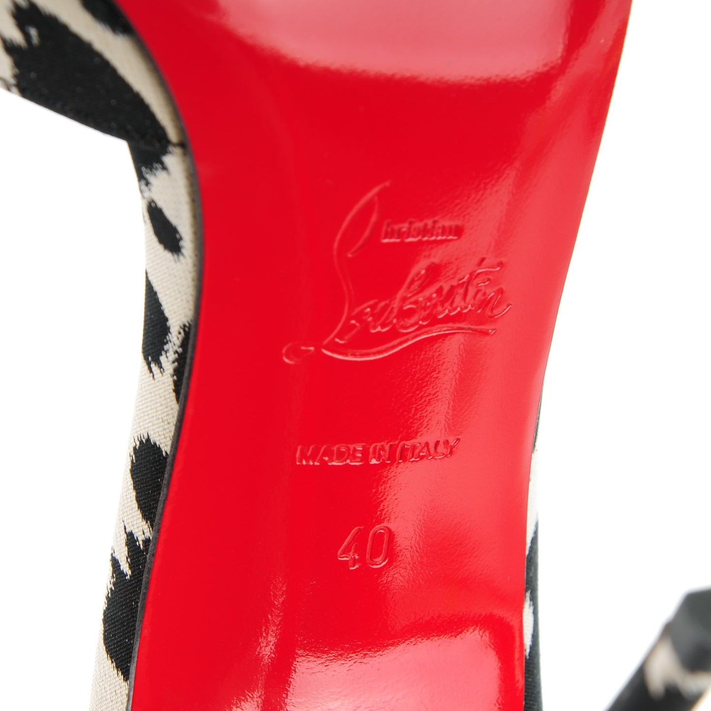 Tissu Leopardino Iriza 100 Pumps 40 Black White