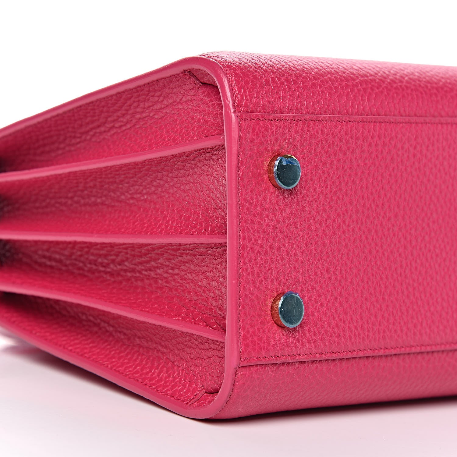 Saint Laurent Grained Calfskin Baby Sac De Jour Lipstick Fuchsia 9 of 10