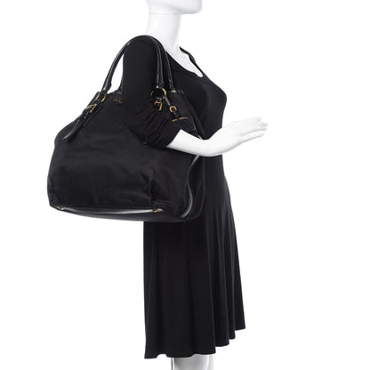 Prada Tessuto Nylon Cervo Shoulder Bag Black 2 of 11
