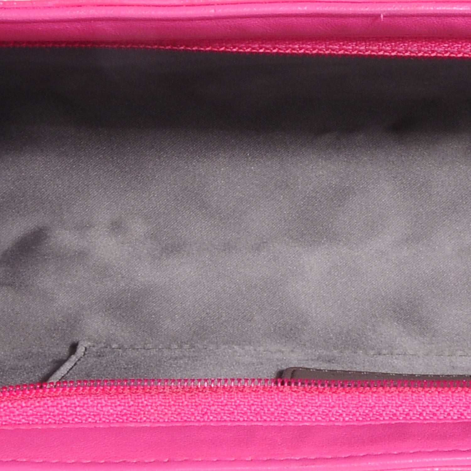 Chanel Patent Calfskin Lucky Symbols Pochette Hot Pink 6 of 8