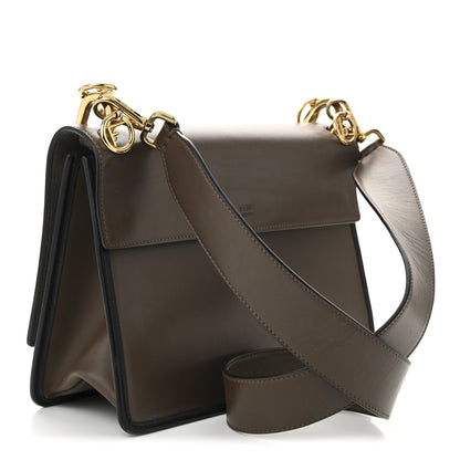 Fendi Vitello Century F is Fendi Bi-Color FF 1974 Embossed Kan I Shoulder Bag Maya Black 3 of 11