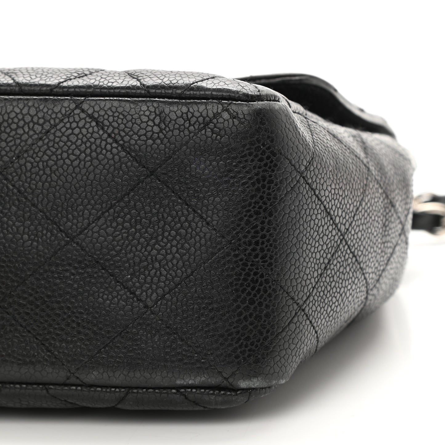 Caviar Quilted Jumbo Single Flap Black