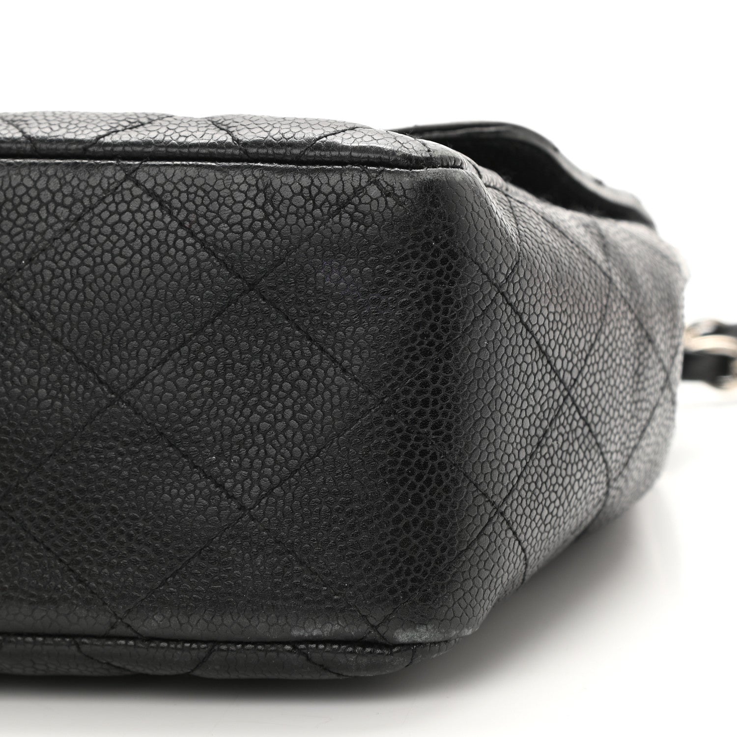 Chanel Caviar Quilted Jumbo Single Flap Black 10 of 14