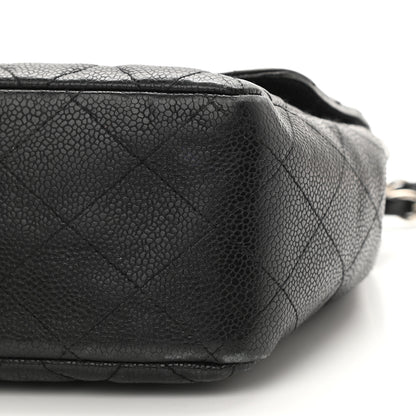 Chanel Caviar Quilted Jumbo Single Flap Black 10 of 14