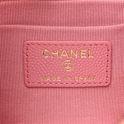 Chanel Caviar Quilted Cosmetic Case Pink 6 of 7