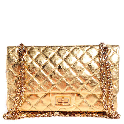 Chanel Aged Calfskin 2.55 Reissue 225 Flap Metallic Gold 1 of 8