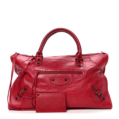 Balenciaga Agneau Classic Hardware Work Vermillion 1 of 5