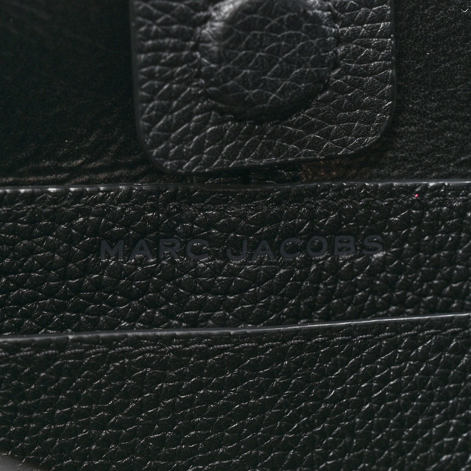 Marc Jacobs Grained Calfskin Medium The Sack Bag Black 8 of 13