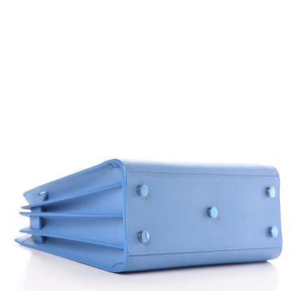 Saint Laurent Grained Calfskin Baby Sac De Jour Blue Clair 4 of 11