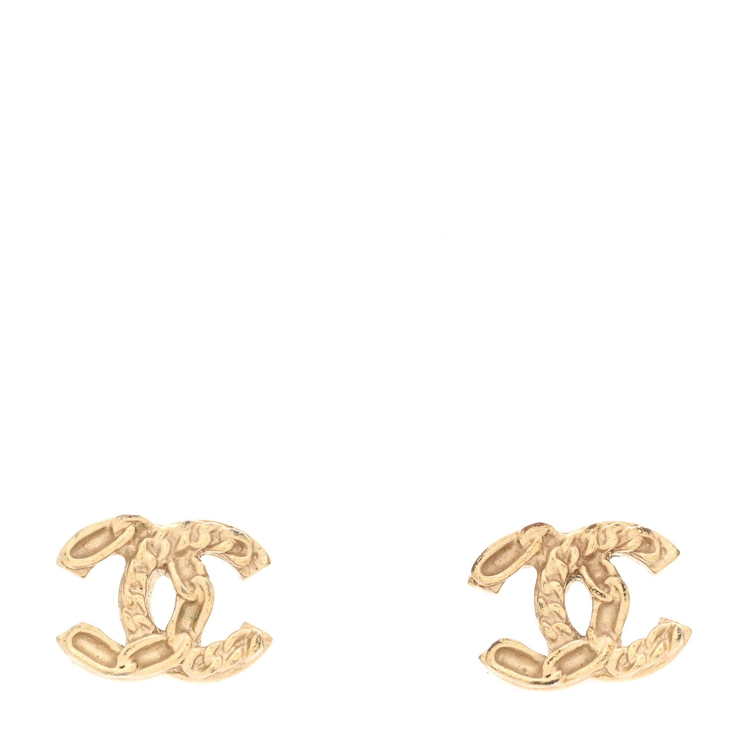 Chanel CC Chain Earrings Gold 1 of 4