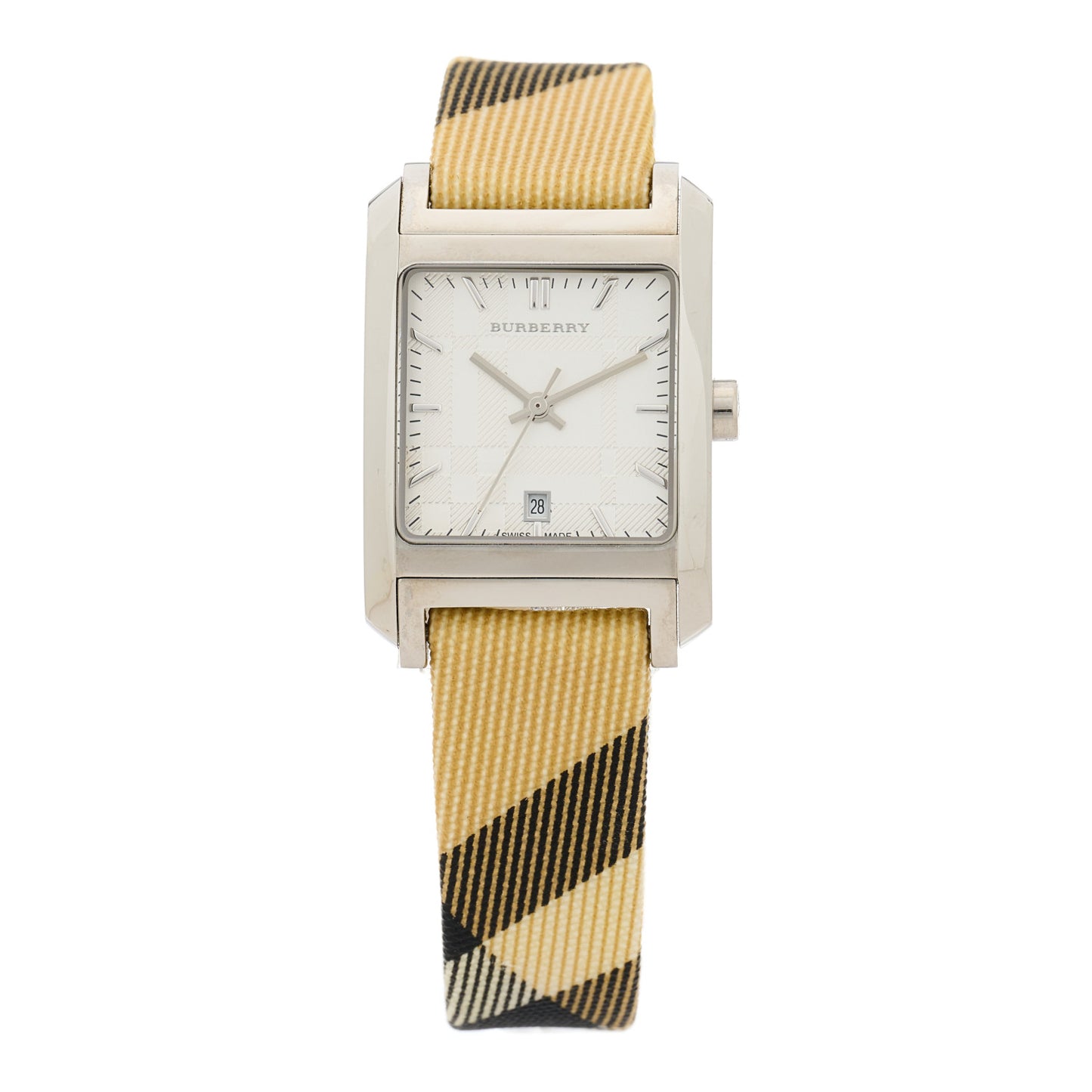 Stainless Steel Calfskin 25mm Nova Check Quartz Watch BU1577
