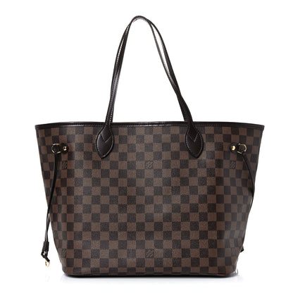 Louis Vuitton Damier Ebene Neo Neverfull MM Rose Ballerine 1 of 31