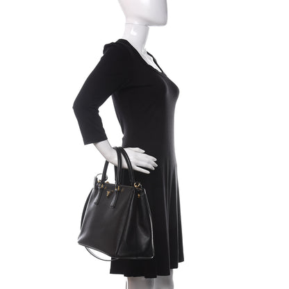 Prada Saffiano Medium Galleria Double Zip Tote Black 2 of 12