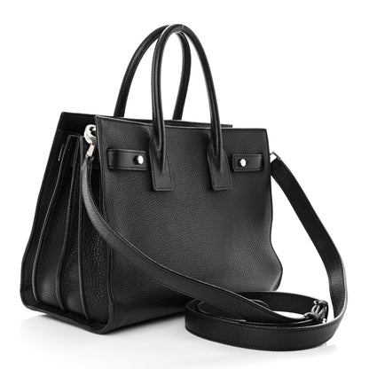 Saint Laurent Grained Calfskin Baby Sac De Jour Souple Black 3 of 30