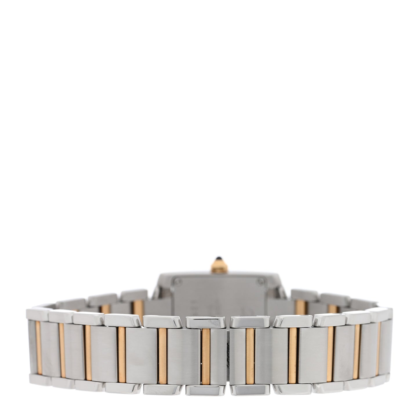Stainless Steel 18K Yellow Gold 20mm Tank Francaise Quartz Watch