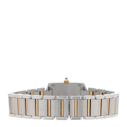 Cartier Stainless Steel 18K Yellow Gold 20mm Tank Francaise Quartz Watch 3 of 4