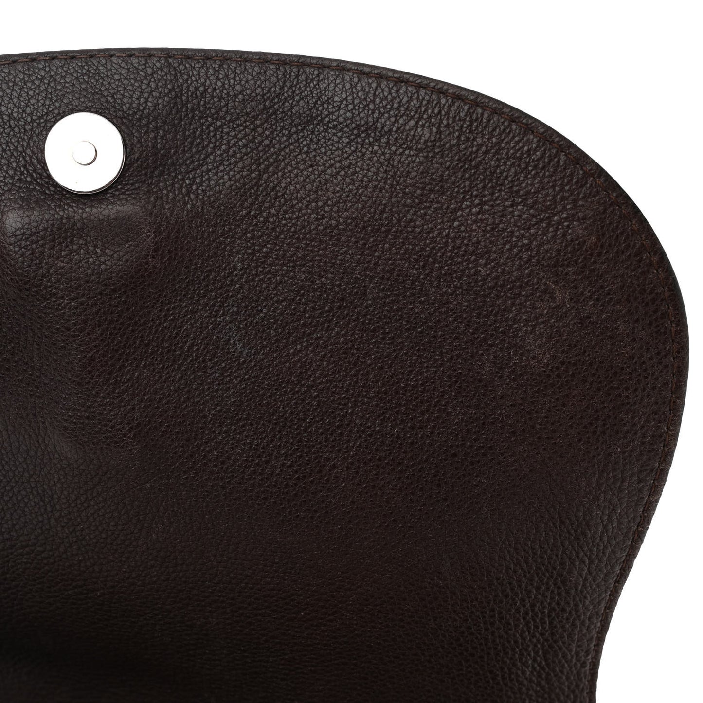 Monogram Medium Techno Horsebit Shoulder Flap Bag Dark Brown