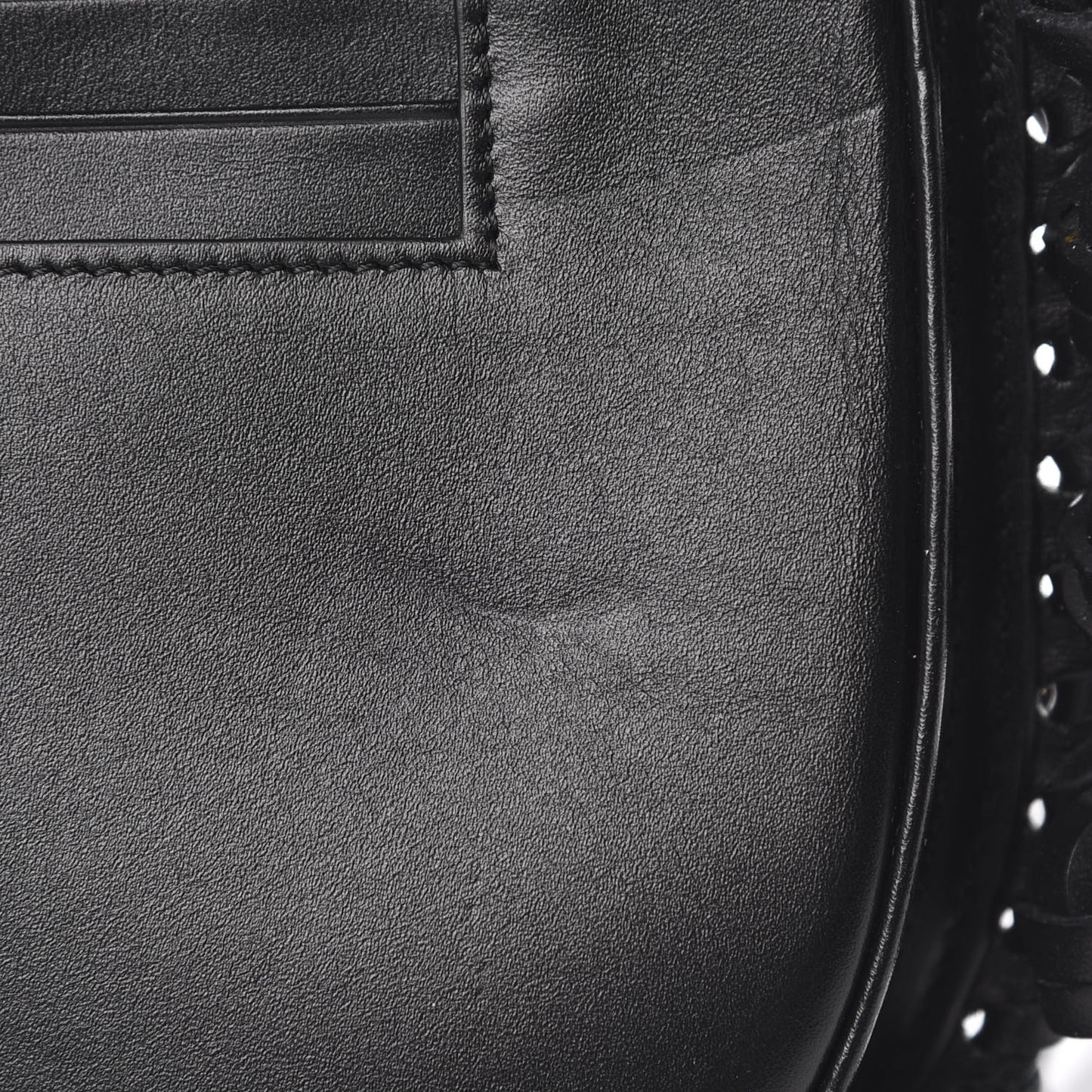 Calfskin Heel Knots Crossbody Bag Black