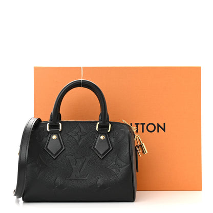 Louis Vuitton Empreinte Monogram Giant Speedy Bandouliere 20 Black 10 of 10