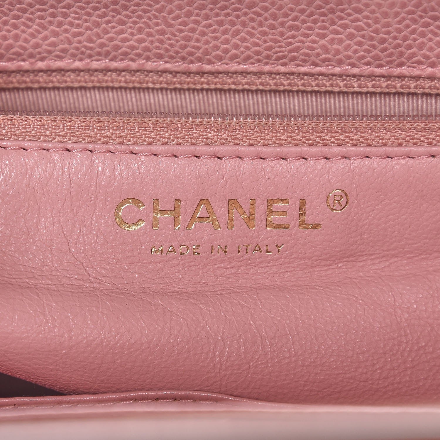 Chanel Caviar Quilted Wood Handle Tote Pink 6 of 7