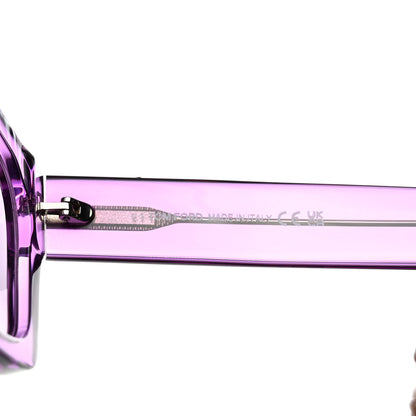 Tom Ford Acetate Fausto Sunglasses TF711 Transparent Pink 7 of 8