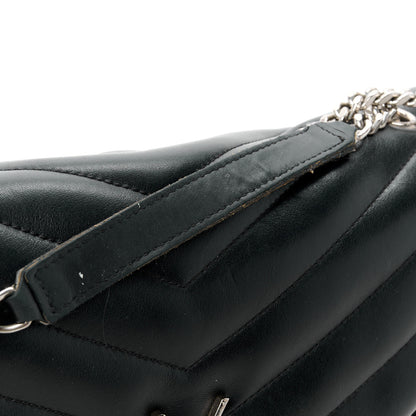 Saint Laurent Calfskin Y Quilted Monogram Medium Loulou Chain Satchel Black 13 of 15