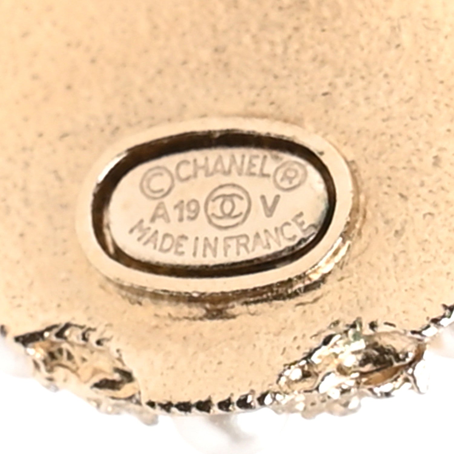 Chanel Metal Pearl CC Round Earrings Gold 4 of 5