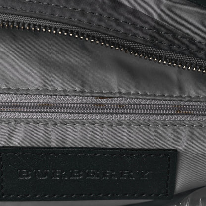 Burberry Nylon Check Buckleigh Packable Tote Charcoal 12 of 12