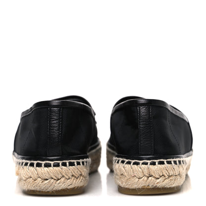 Chanel Mesh Grosgrain CC Espadrilles 38 Black 6 of 10