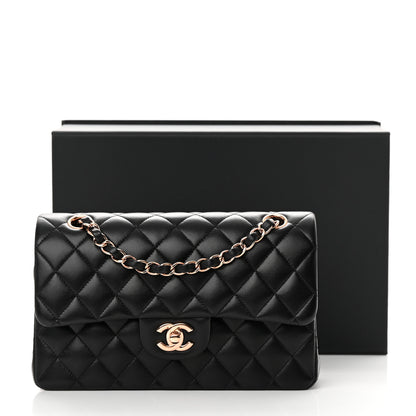 Chanel Lambskin Quilted Small Double Flap Black 16 of 16