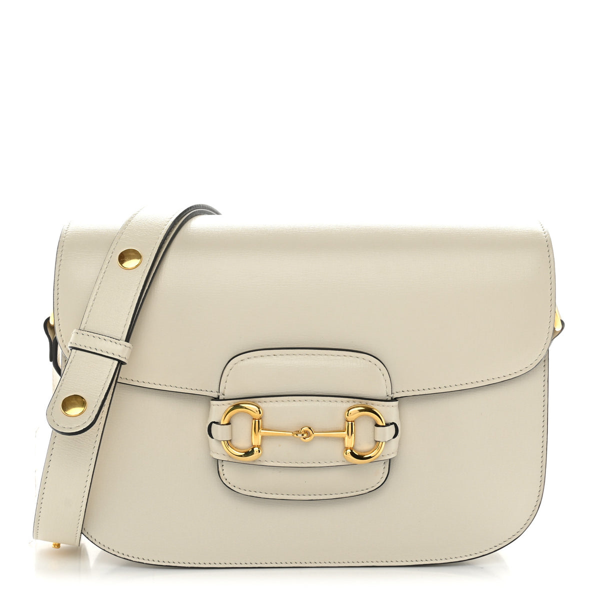 Azalea Calfskin Horsebit 1955 Shoulder Bag Mystic White