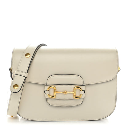 Gucci Azalea Calfskin Horsebit 1955 Shoulder Bag Mystic White 1 of 9