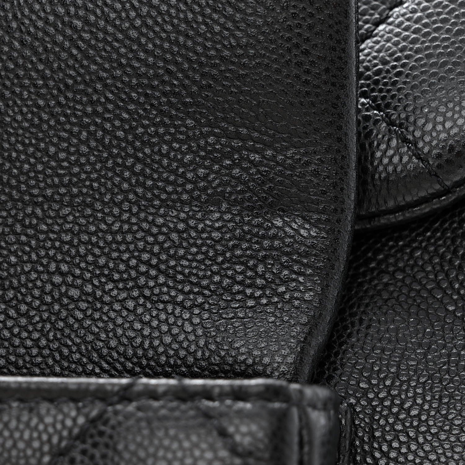 Chanel Shiny Caviar Quilted Small Pockets Drawstring Backpack Black 11 of 12