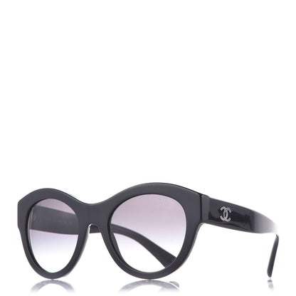 Chanel Acetate Butterfly Sunglasses 5371 Black 1 of 8