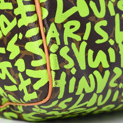 Louis Vuitton Monogram Graffiti Speedy 30 Green 9 of 13