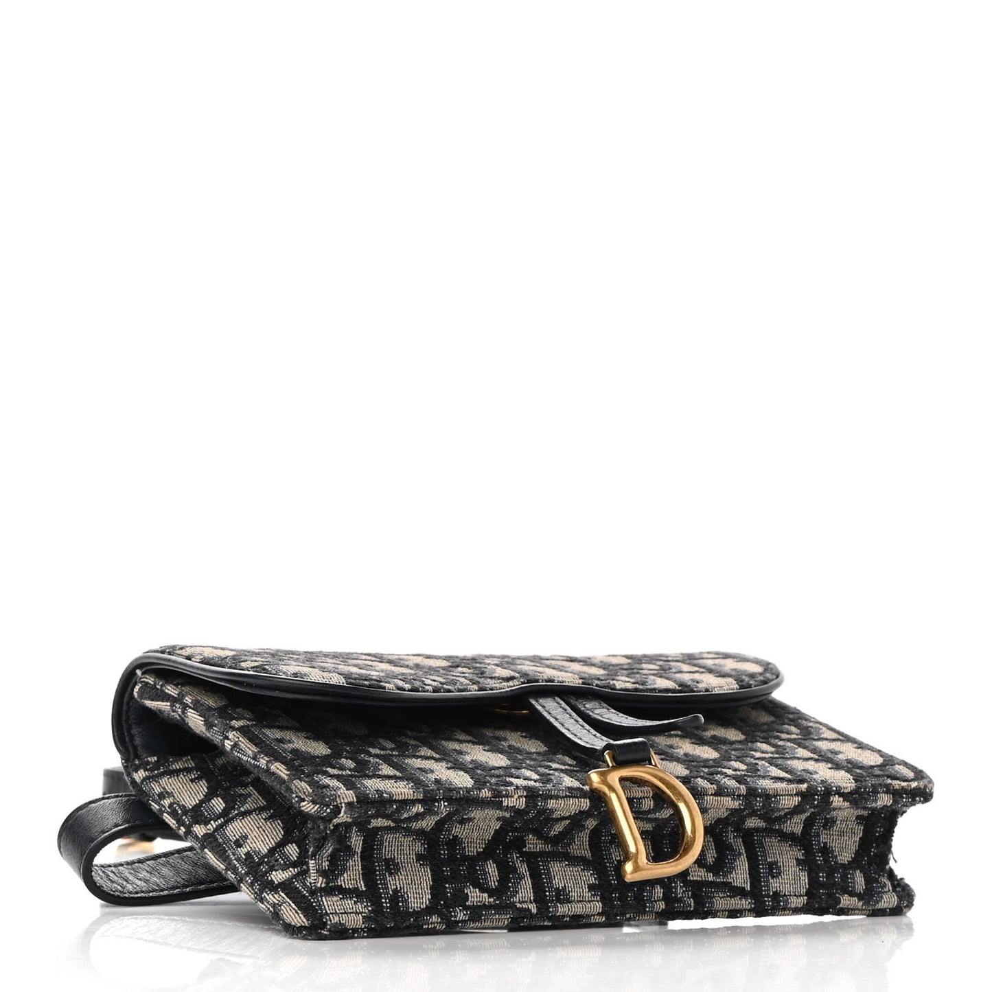 Oblique Saddle Belt Bag Blue