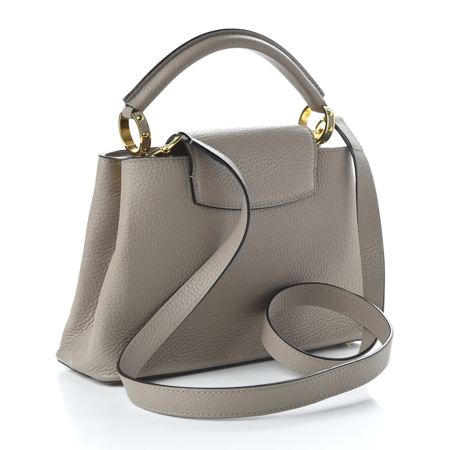 Louis Vuitton Taurillon Capucines BB Galet 3 of 9
