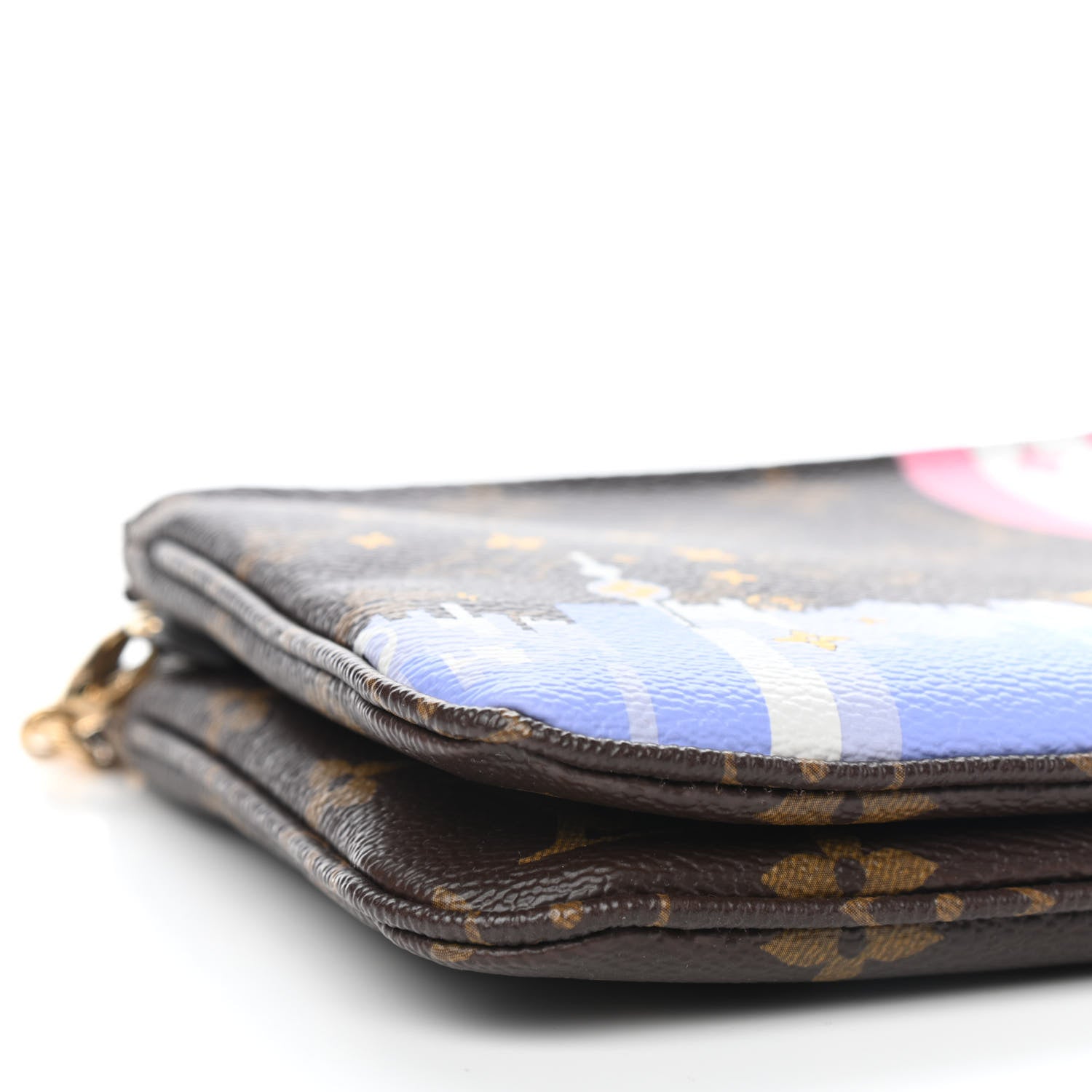 Louis Vuitton Monogram 2019 Christmas Animation Double Zip Pochette 7 of 8